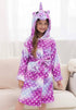 Unicorn Dots Bathrobe bathrobe Little Palace Store